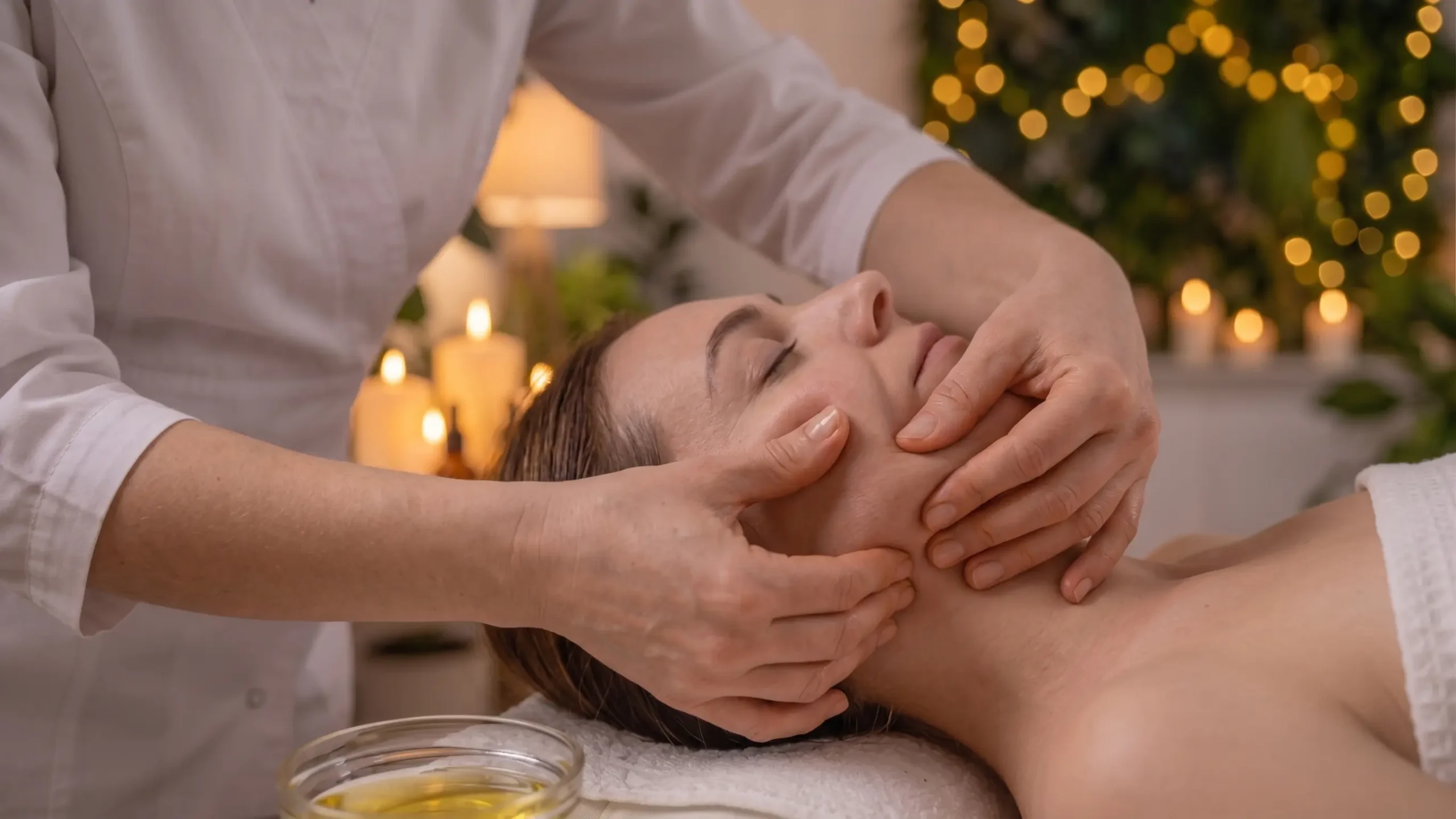 masaż odmładzający, naturalny lifting twarzy